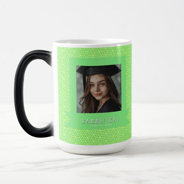 Caneca Mágica Padrão Hexagonal Clássico Reunião de Classe (Esquerda)