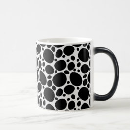 Caneca Mágica Padrão Negro e Branco de Cachorro Dalmático