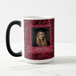 Caneca Mágica Padrão Único de Anêmonas Presente Para Ele Graduaç