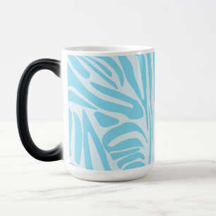 Caneca Mágica Padrão Zebra Azul