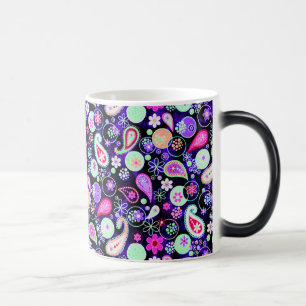 Caneca Mágica Padrões elegantes e coloridos