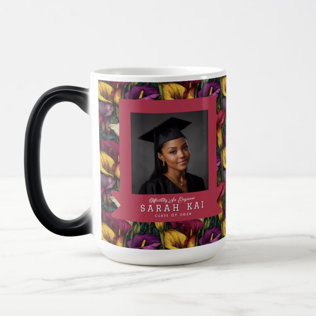 Caneca Mágica Padrões exclusivos de Copos-de-leite (Esquerda)