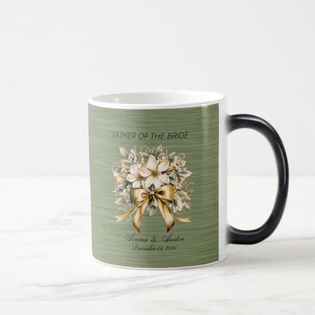 Caneca Mágica Pai da Noiva de Winterberry Branca de Natal (Direita)