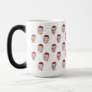 Caneca Mágica Pai Natal Personalizado Rosto Natal Presente 2 Fot