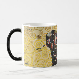 Caneca Mágica Painel Vintage da Árvore da Vida de Gustav Klimt