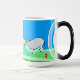 Caneca Mágica Paisagem cartográfica Ox Chinês Novo Ano Zodiac Mu
