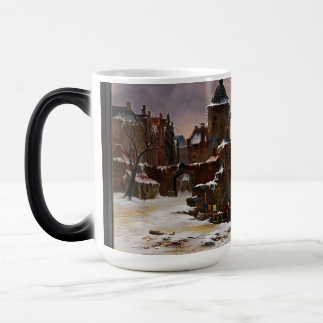 Caneca Mágica Paisagem Cinética De Inverno Com Arte Clássica De  (Esquerda)