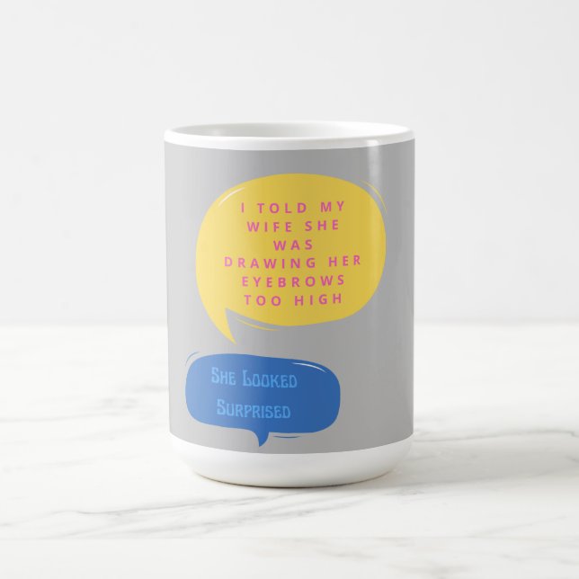 Caneca Mágica Palavra Engraçada Cãibras Morfinhas (Center)