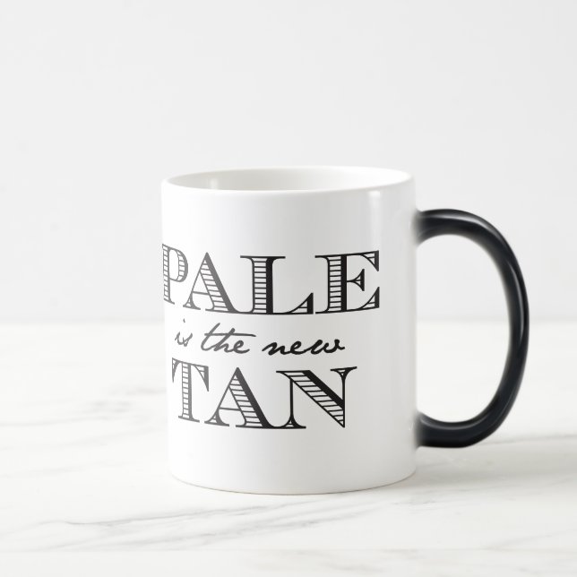 Caneca Mágica Pálido é o Tan novo (Direita)