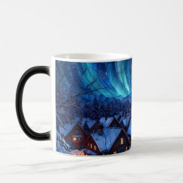 Caneca Mágica Panoramic Stained Glass Winter Village