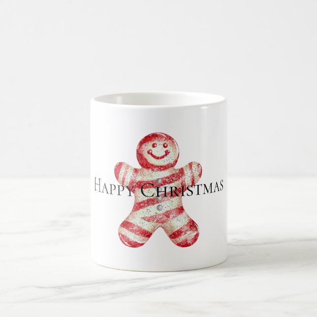 Caneca Mágica Pão de Pimenta Vermelho-Branco-Natal Cookie (Centro)