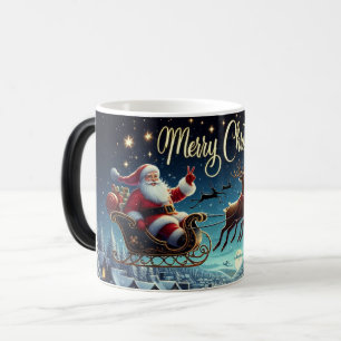 Caneca Mágica Papai noel de Natal Sleigh