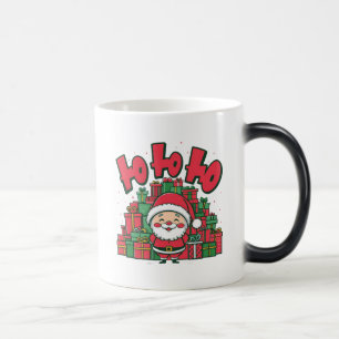Caneca Mágica Papai Noel Desenho Animado Alegre Natal