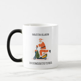 Caneca Mágica Papai Noel em um Patinete