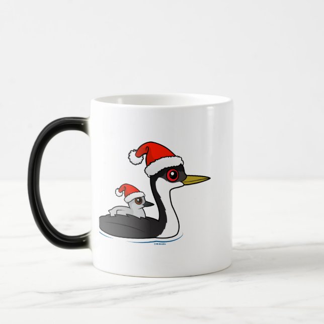 Caneca Mágica Papais noeis Birdorable Western Grebe (Esquerda)