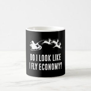 Caneca Mágica Papais noeis Engraçados Feliz Natal - Voo Economia