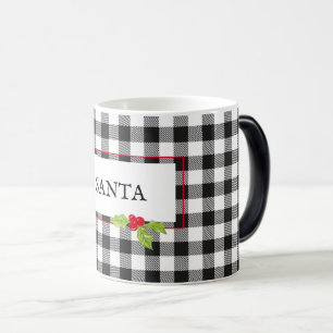 Caneca Mágica PAPAIS NOEIS Xadrez Natal Holly Clássica Diversão