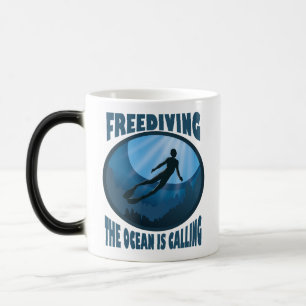 Caneca Mágica Parada - O Oceano Está Chamando O Mergulhador Subm