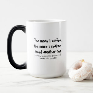 Caneca Mágica Paradoxo Socrático Filosofia do Café