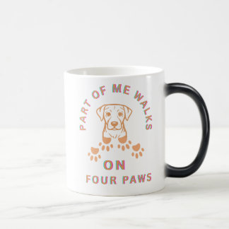 Caneca Mágica Parte de mim caminha sobre quatro patas