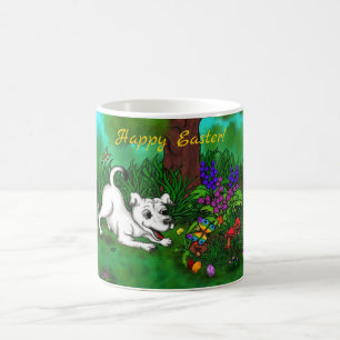Caneca Mágica Páscoa - Puppy Capo e borboleta