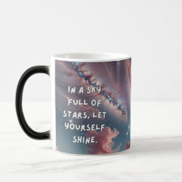 Caneca Mágica Pastel Galaxy Stars Magic Mug - Brilho brilhante