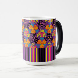 Caneca Mágica Pastel sem costura de Muster de Ornamento Colorido
