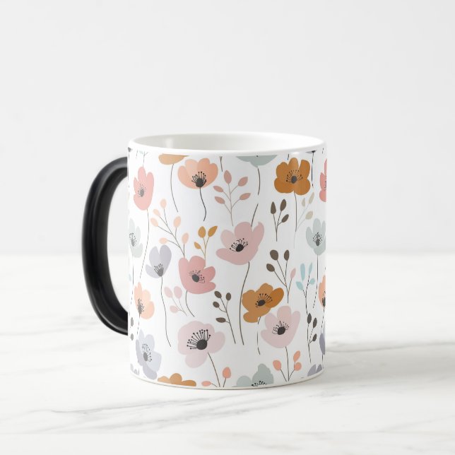 Caneca Mágica Pastel Wilflower (Frente Esquerda)