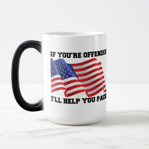 Caneca Mágica Patriota Americano