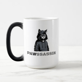 Caneca Mágica PAWSSASSIN Morphing Mug – Hood Cat in Disguise