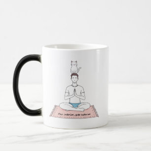 Caneca Mágica Paz Interior, Gato Exterior