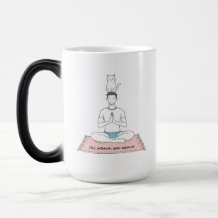 Caneca Mágica Paz Interior, Gato Exterior