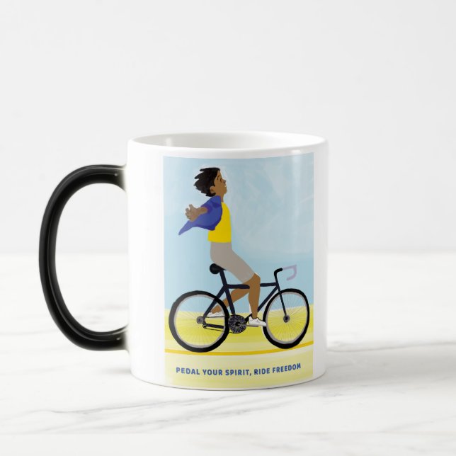 Caneca Mágica Pedal seu Poster espiritual - Passeio de bicicleta (Esquerda)