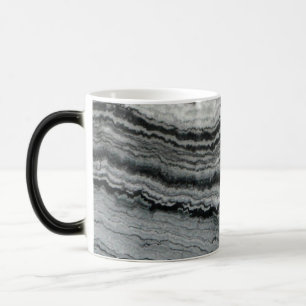 Caneca Mágica Pedra negra do mármore branco-preto