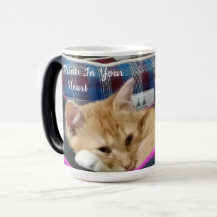 Caneca Mágica Pegadas de patas no seu coração nome da foto do ga