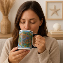 Peixes na Abstrato do oceano