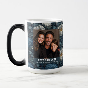 Caneca Mágica Peônias Cottagecore Flor Dog Dad Foto Cerâmica