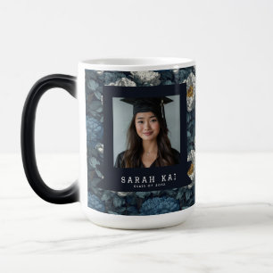 Caneca Mágica Peônias Ousadas Presente de Flor Para Ela Graduada