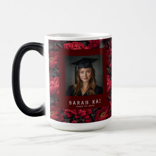 Caneca Mágica Peônias Únicas Presente Floral de Formatura