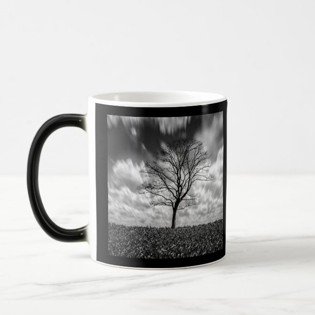 Caneca Mágica Pequena Árvore P&B (Esquerda)