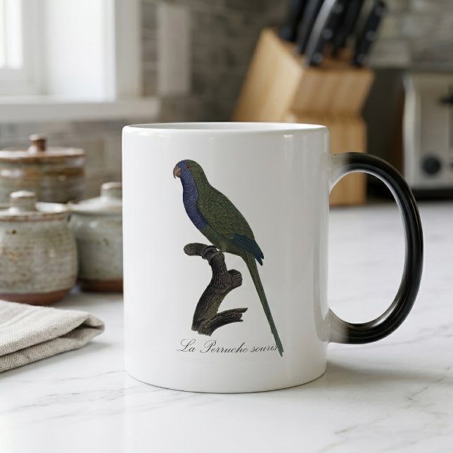 Caneca Mágica Periquito-verde ou Caturrita, Myiopsitta Monachus (Monk Parakeet or Monk Parrot, Myiopsitta Monachus. Color Morph Mug)