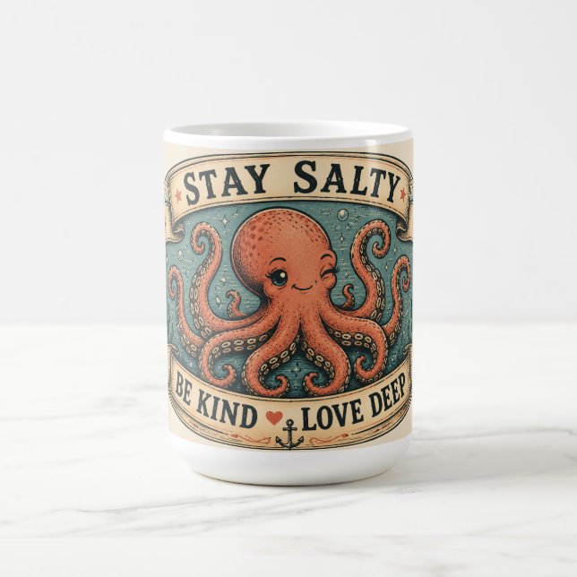 CANECA MÁGICA PERMANEÇA SALGADO, SEJA GENTIL, AME PROFUNDO (Center)