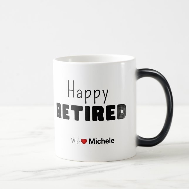 Caneca Mágica Personal Customize retired gift funny humor monday (Direita)
