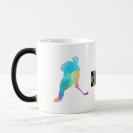 Caneca Mágica Personalizar o nome do jogador de hóquei