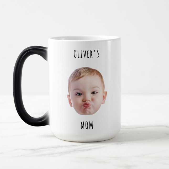 Caneca Mágica Personalizar o rosto do bebê com o presente de fot (Esquerda)