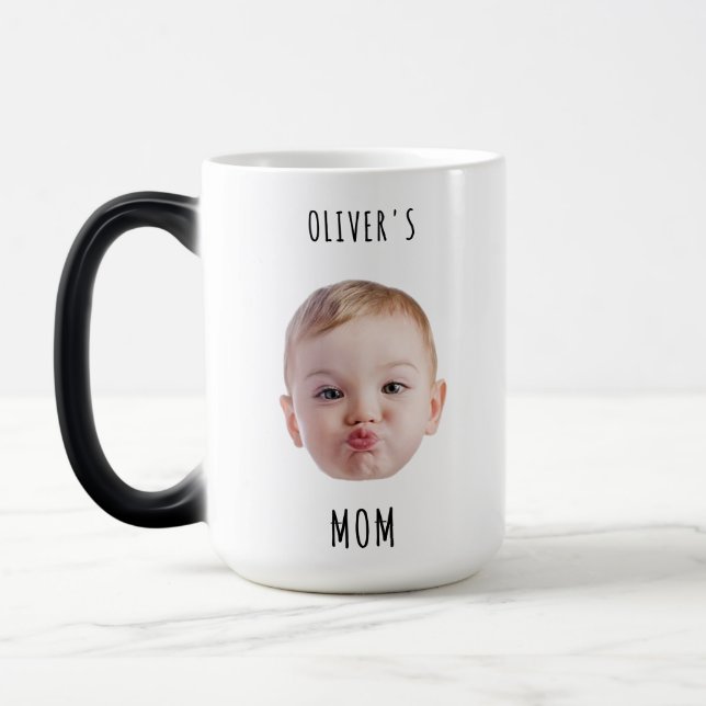 Caneca Mágica Personalizar o rosto do bebê com o presente de fot (Esquerda)