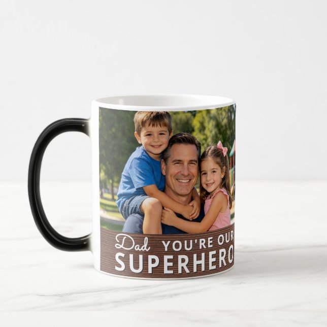 Caneca Mágica Personalized with 2 Photos and Text (Esquerda)