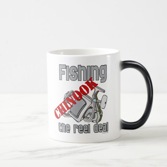Caneca Mágica Pesca De Salmão Chinook Pesca De Reel Deal (Direita)