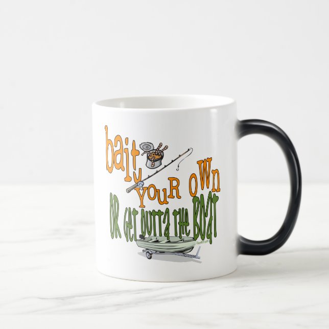 Caneca Mágica Pesca Engraçada De Cama De Humor De Pesca Isca (Direita)