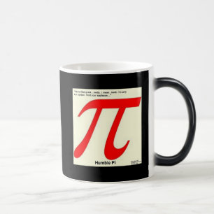 Caneca Mágica Pi R Quadrado Humilde Divertido